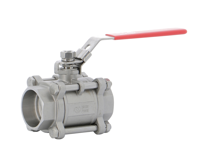 Stainless steel ball valve 792 3-piece body SW 1/2''